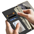 Флип-кейс для Samsung Galaxy S24 Ultra, GKK Mirror Wallet, чёрный