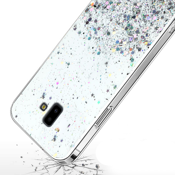 Чoхол до Samsung Galaxy J6 Plus, Glittery, прозорий