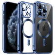 Чехол для iPhone 11 Pro, Electro MagSafe, синий + стекло для экрана