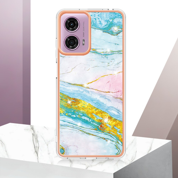 Захисний чохол для Motorola Moto G24 / G24 Power / G04, Marble Slim Case, м'яти