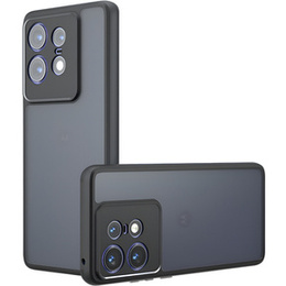 Чехол для Motorola Edge 50 Pro 5G, Fusion Hybrid, с защитой камеры, прозрачный / черный