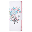 Откидной чехол для Oppo A38 4G / Oppo A18 4G, Wallet, Colorful Tree белый