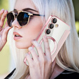 Чохол-книжка для Samsung Galaxy S24 FE, RFID Wallet MagSafe CamShield, рожевий