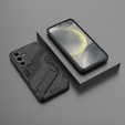 Чехол для Samsung Galaxy A56 5G, Military kickstand, чёрный
