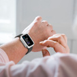 2в1 чехол и защитное стекло для часов Apple Watch 4/5/6/SE 44mm, Silver