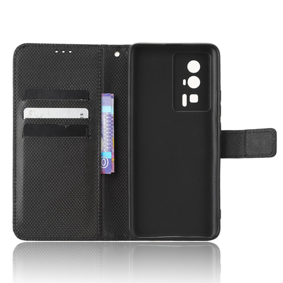 Откидной чехол для Poco F5 Pro 5G, Wallet Smart Magnet, чёрный