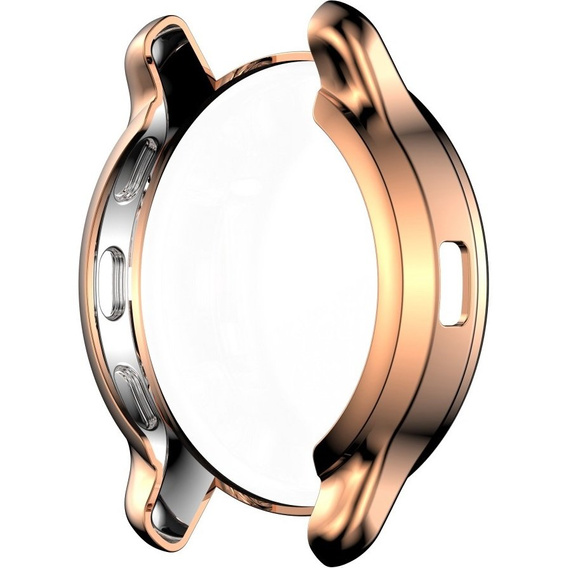 Чехол 2в1 с защитой экрана для часов Garmin Venu 2 Plus, Rose gold