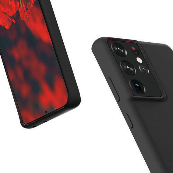 Чехол до Samsung Galaxy S21 Ultra, Silicone Lite, чёрный