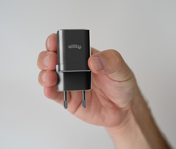 Зарядний пристрій Forcell 65W GaN 2x USB C 1x USB A , White