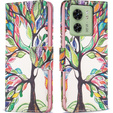Откидной чехол для Motorola Edge 40 5G, Wallet, tree of life, синий