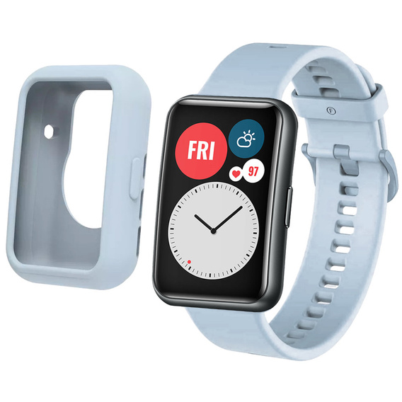Чохол Soft Silicone для Huawei Watch Fit 2, Baby Blue
