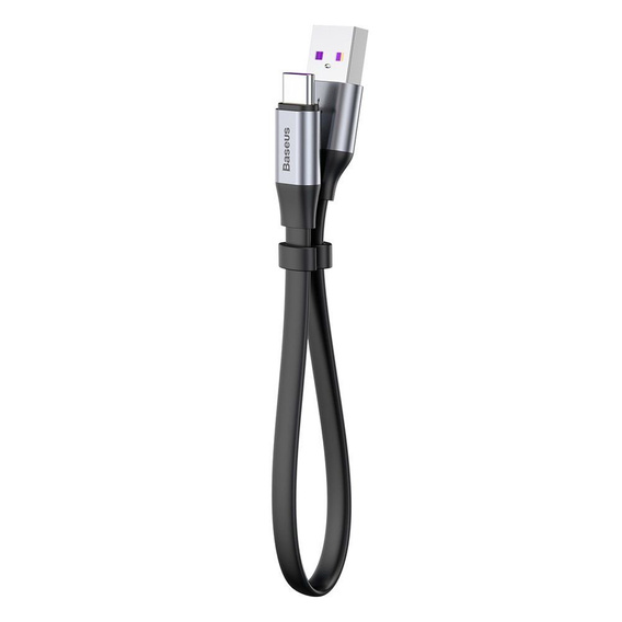 BASEUS Плоский Кабель USB Type-C SC5A/QC3.0 23cm - Black