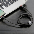 BASEUS Cafule Кабель Lightning 2.4A 0.5M - Black/Red