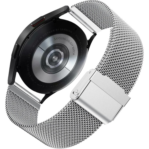 Металический браслет с чехлом для часов Samsung Galaxy Watch 4 40mm, Silver