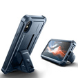 Бронированный чехол для iPhone X / XS, Dexnor Full Body, темно-синий