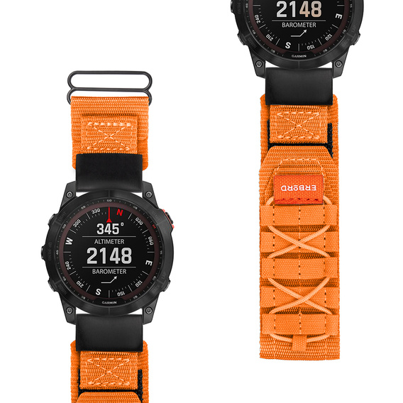 Нейлоновий ремінець ERBORD Runner Quickfit для годинників Garmin Fenix 5X/6X/6X PRO/7X