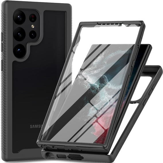 Чехол для Samsung Galaxy S24 Ultra, Shockproof, с пленкой, чёрный