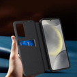 Флип-кейс для Samsung Galaxy S25 Ultra, Smart View Wallet, чёрный