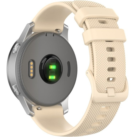 Силиконовый ремешок 18mm до Garmin Vivomove 3S / Vivoactive 4S, Beige