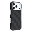 Чохол для iPhone 17 Pro, Carbon Fiber, для MagSafe, чорний