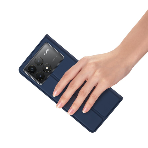 Чехол Dux Ducis до Xiaomi Poco F6 Pro, Skinpro, темно-синий
