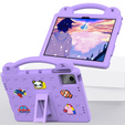 Дитячий чохол для планшета Lenovo Tab M11, Cute Patterns, з підставкою, фіолетовий