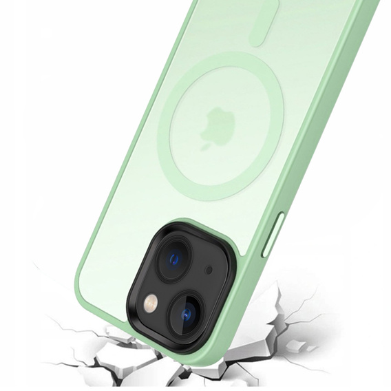 Чехол до iPhone 14, Simple MagSafe, зелёный