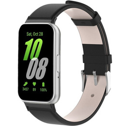 Кожаный ремешок для Samsung Galaxy Fit 3, черный
