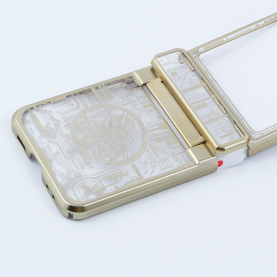 Чохол для Samsung Galaxy Z Flip 5 5G, Mechanical Legend, золотий