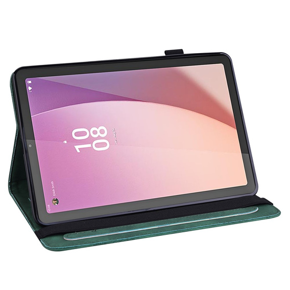Чохол-накладка для Lenovo Tab M9, flower, зелений