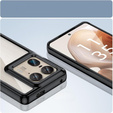 Чoхол до Motorola Edge 50 Ultra, Fusion Hybrid, прозорий / чорний