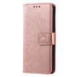 Чохол-книжка для Oppo A17, Mandala, рожевий rose gold