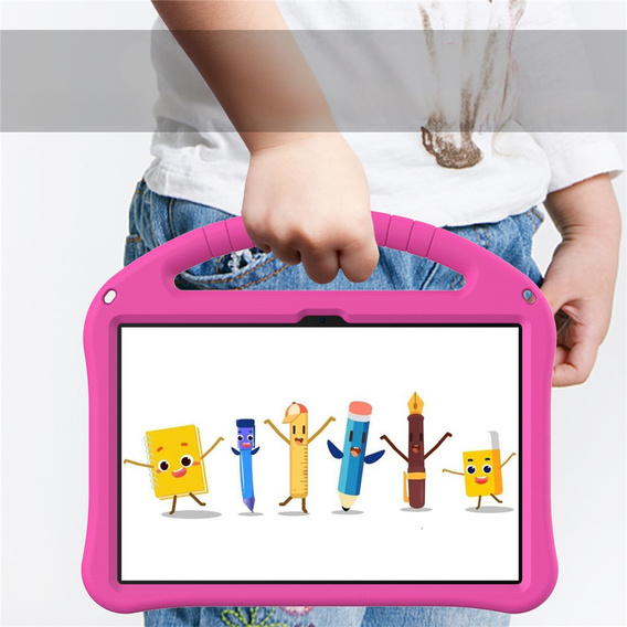 Дитячий чохол для T Tablet 2 5G, з підставкою та ручкою, рожевий