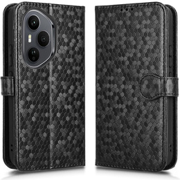 Чохол-фліп для Honor 400 Pro 5G, Wallet Rhombus, чорний
