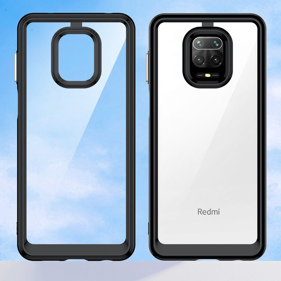 Чoхол до Xiaomi Redmi Note 9S / 9 Pro / 9 Pro Max, Fusion Hybrid, прозорий / чорний