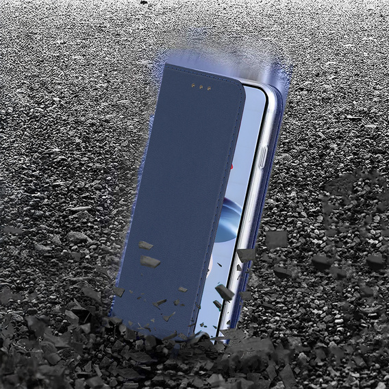 Чехол для Oppo Reno 11F 5G, Smart Magnet, темно-синий + 9H стекло