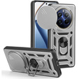 Чехол NOX Camera Slide Realme 12 Pro 5G / 12 Pro+ 5G, CamShield Slide, серебряный