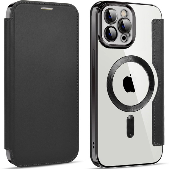 Чохол-книжка для iPhone 11 Pro Max, RFID Wallet MagSafe CamShield, чорний