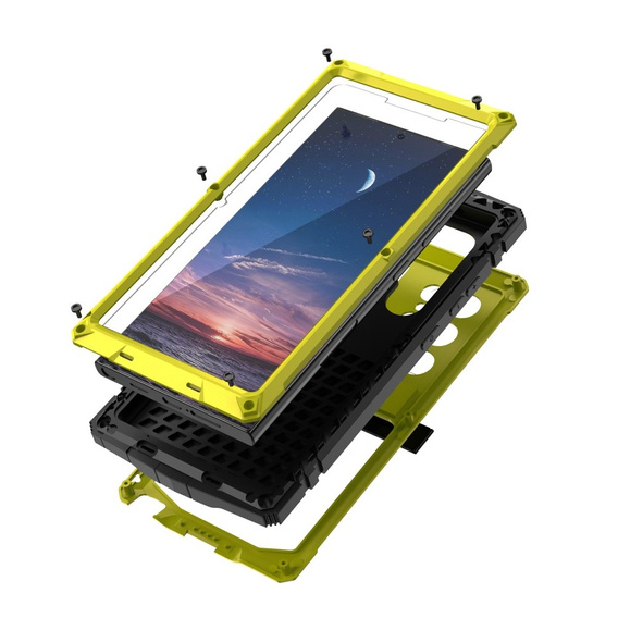 Бронированный чехол для Samsung Galaxy S24 Ultra R-JUST, жёлтый