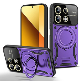 Бронированный чехол для Xiaomi Redmi Note 13 Pro 4G / Xiaomi Redmi Note 14S / Xiaomi Poco M6 Pro 4G, CamShield MagSafe, фиолетовый