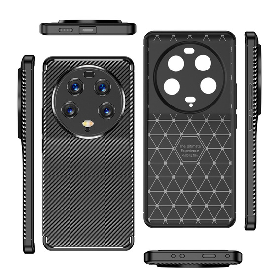 Чoхол до Xiaomi 13 Ultra, Carbon Gel, чорний