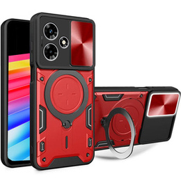 Бронированный чехол для Infinix Hot 30 4G, CamShield Slide, красный