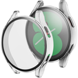 Силиконовый футляр со встроенным защитным стеклом до Samsung Galaxy Watch4 40mm, Transparent