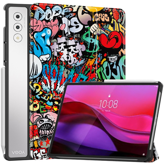 Чехол для Lenovo Yoga Tab Plus, Smartcase, graffiti