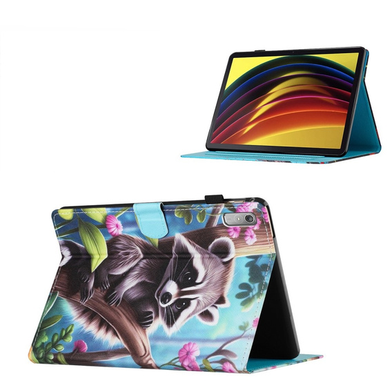 Чехол до Lenovo Tab P11 Gen 2, raccoon