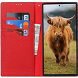 Кожаный чехол для Samsung Galaxy S22 Ultra, ERBORD Grain Leather, чёрный