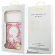 Чехол GUESS Resin Bottom Glitter MagSafe для iPhone 17 Pro