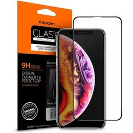Закалённое защитное стекло SPIGEN для iPhone 11 Pro / Xs / X, Full Cover