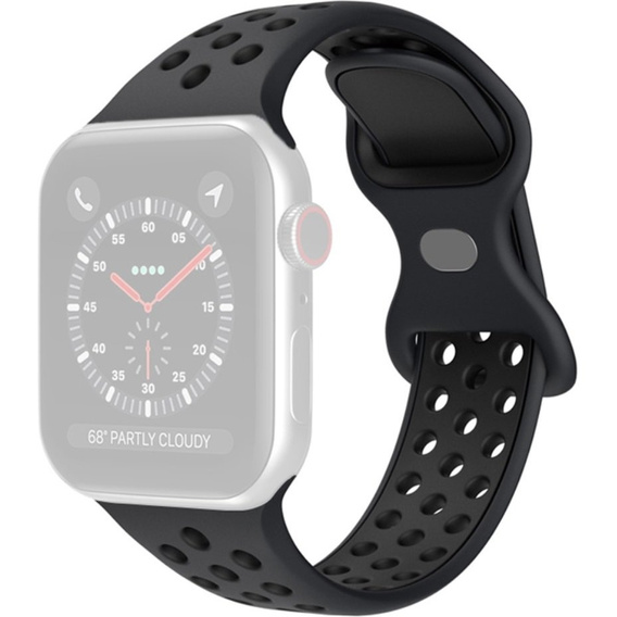 Ремінець  Hollow Apple Watch 7 45mm/6/5/4/SE 44mm/3/2/1 42mm - Black