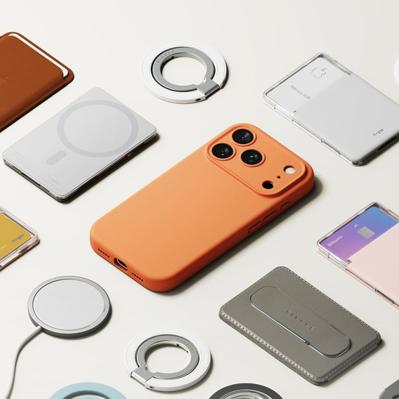 Чехол Ringke для iPhone 17 Pro Max, силиконовый магнитный MagSafe, мандариновый